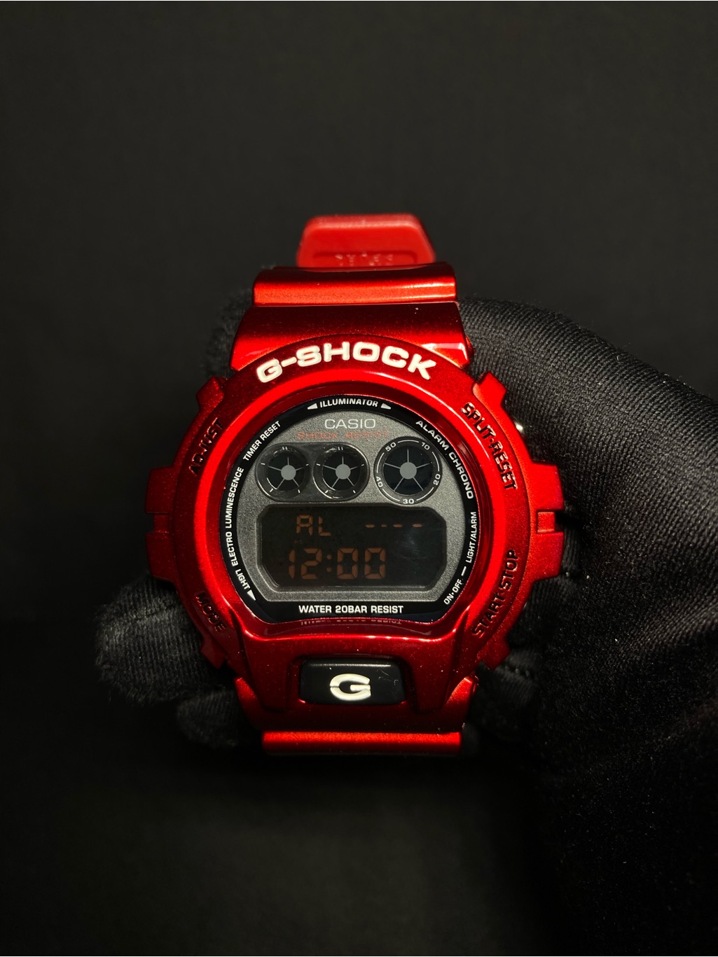 Custom G Shock Glossy Red Dw 6900 Model
